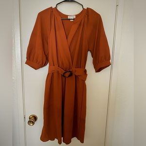 Monteau Burnt Orange Dress